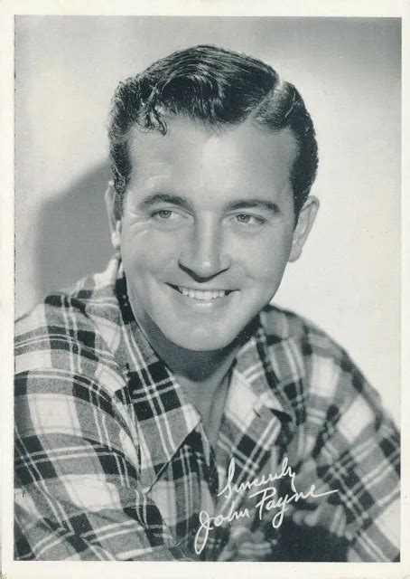 John Payne Original Vintage 1940s Studio Signed Dbw Portrait Photo