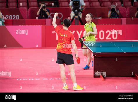 Sun Yingsha Chn Womens Semifinals Table Tennis July 29 2021 Tokyo 2020 Olympic Games At