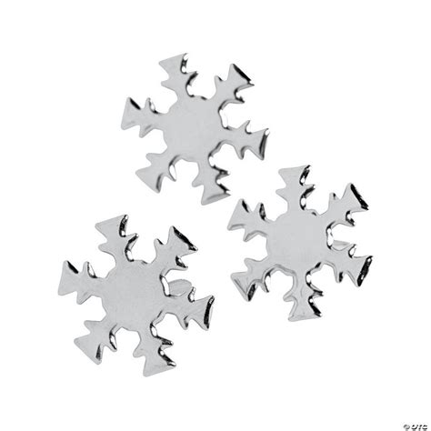 Silvertone Snowflake Brads Discontinued