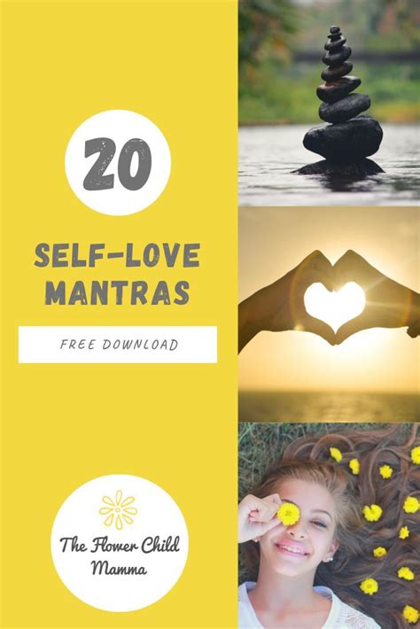 receive a free download of the 20 best self love mantras to improve your internal dialogue