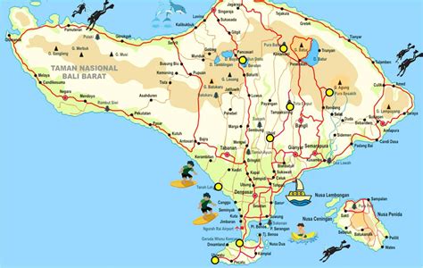 Bali Map Offers Complete Bali Tourism Maps Indonesia Travel Guides