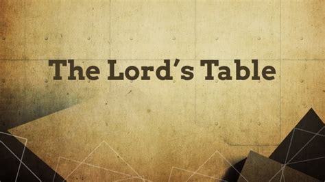 The Lords Table Logos Sermons