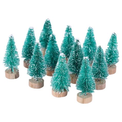 Mini Christmas Tree Set Of 12 Sizes Artificial Small Tiny Pine Tree