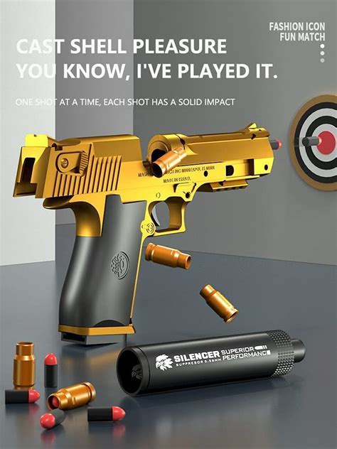 Buy Toy Gun Cool Fake Pistol Rubber Bullet Guns That Look Real