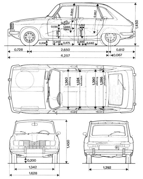 Renault 16 Blueprint Download Free Blueprint For 3d Modeling