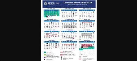 Segey Presenta Calendario 2022 2023 De 185 Días Yucatán Al Minuto