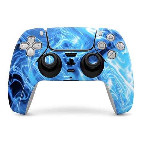 Sony Ps5 Controller Skin Blue Quantum Waves By Gaming Decalgirl