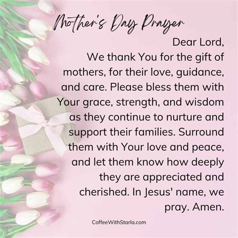 a mother s day prayer prayer points pdf coffee with starla