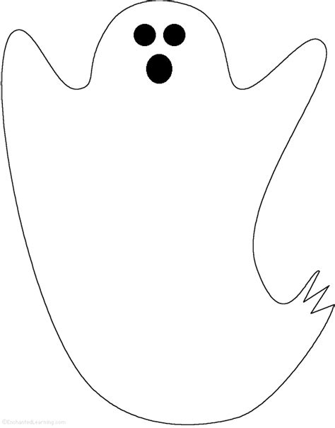 Best Photos Of Ghost Print Out Ghost Outline Printable Clipart