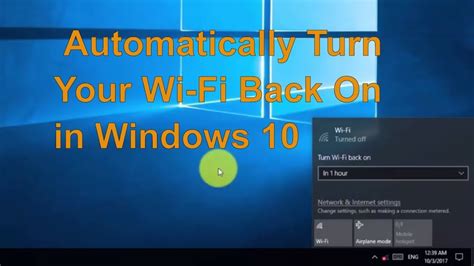 How To Automatically Turn Your Wi Fi Back On In Windows 10 Easy And