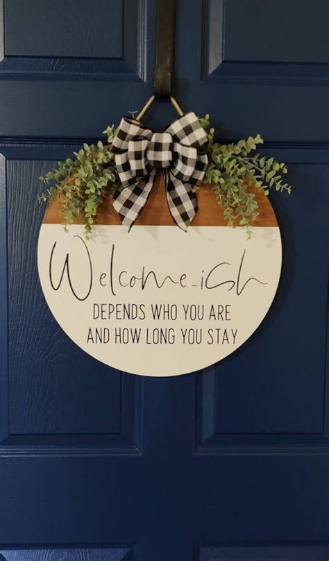 Welcome Signs For Front Door Photos Cantik