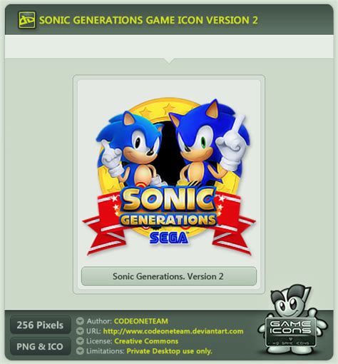 Sonic Generations Icon V2 By Codeoneteam On Deviantart