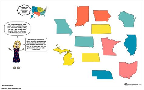 Midwest Region Map Activity Label Capitals And Imagery