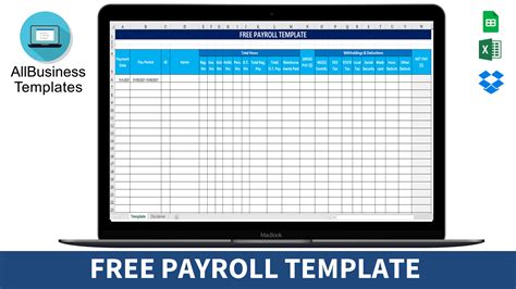 Free Payroll Template Templates At