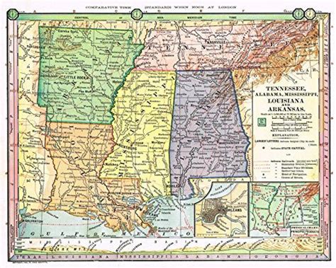 Barness Geography Tennessee Alabama Mississippi Louisiana And Ark