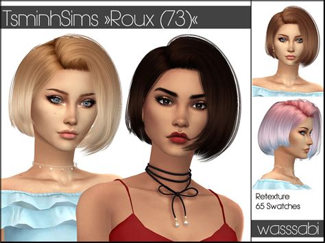 Wasssabis Retexture Roux Mesh Needed The Sims Sims 4 Sims Hair