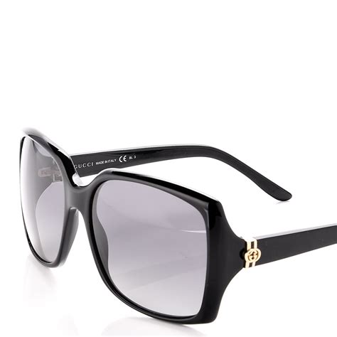 gucci acetate square frame gg 3589 s sunglasses black 231351 fashionphile