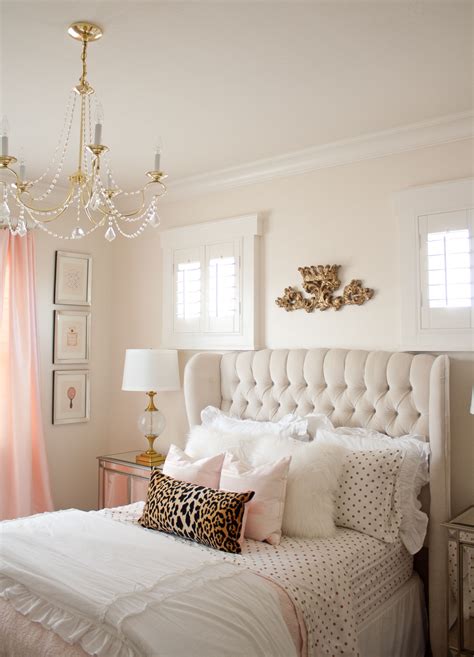 When it comes to pink bedroom ideas, there are so many different shades of pinks, so you can really choose one that goes with your aesthetic and design style, along with your other decor. Pink and Gold Girl's Bedroom Makeover - Randi Garrett ...