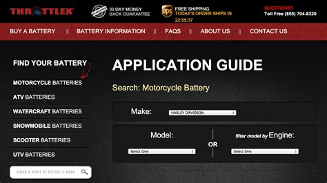 Below is a list of battery sizes. Drive a Harley? Need a battery? ThrottleX Batteries has ...