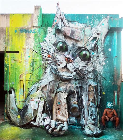 Artur Bordalo Creates Art From Trash To Remind Us All About Pollution