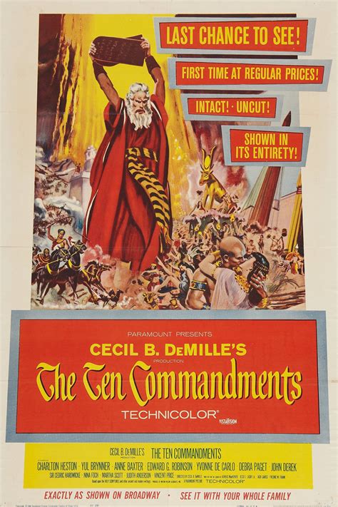 the ten commandments 1956 posters — the movie database tmdb
