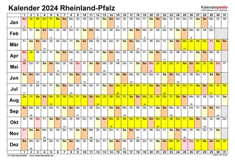 Kalender 2024 Rheinland Pfalz Ferien Feiertage Pdf Vorlagen