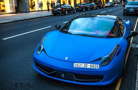 Video Loud Matte Blue Kuwaiti Ferrari 458 Italia In London Gtspirit