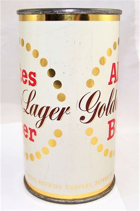 Lot Detail Altes Golden Lager Metallic Flat Top Beer Can