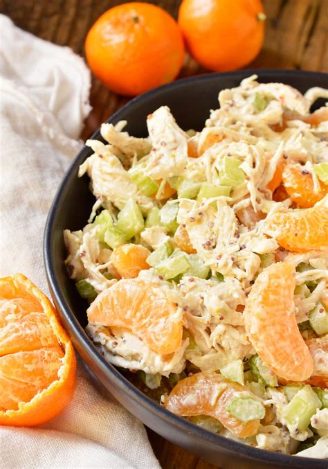 5 Ingredient Mandarin Orange Chicken Salad Recipe Wonkywonderful