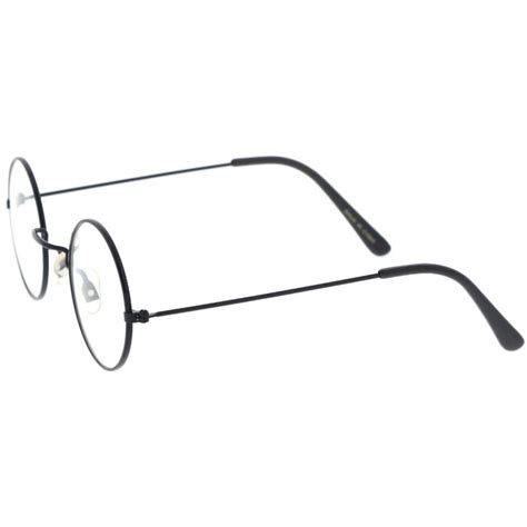 Classic Small Metal Frame Slim Temples Clear Lens Round Eyeglasses 44mm Round Eyeglasses