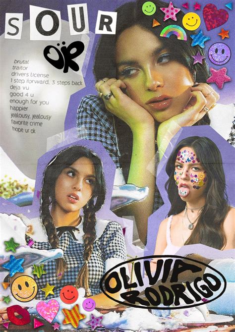 Olivia Rodrigo Collage Wallpaper