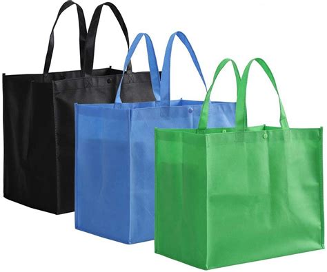 Lawei 12 Pack Large Reusable Grocery Tote Bag With Handles Durable