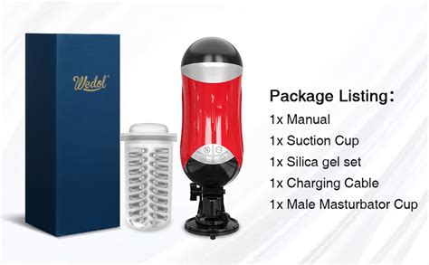 Amazon Com Wedol Automatic Male Masturbator Cup With Powerful Modes