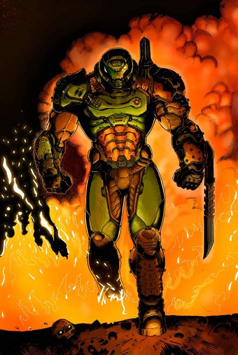 Doom Slayer Color By Christianwillett On Deviantart Doom Demons
