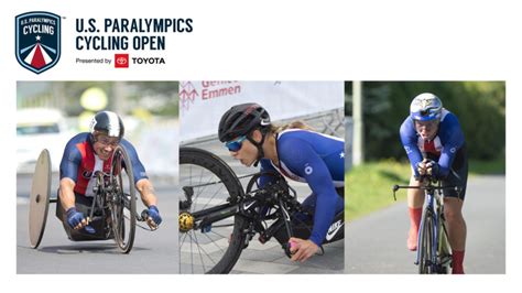 The games start after the summer olympics and feature top athletes with a disability. 2021 U.S. Paralympics Cycling Open presented by Toyota - Cummings Research Park