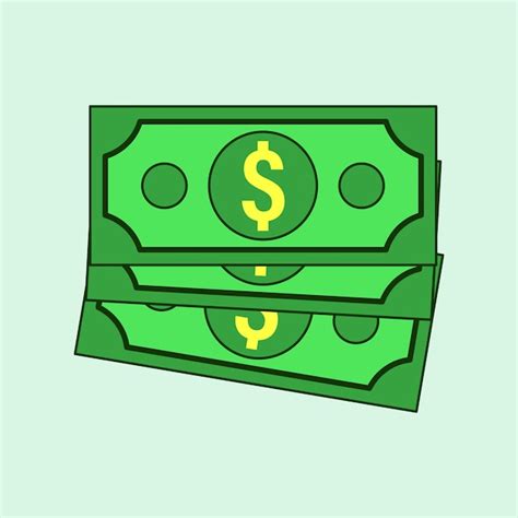 Premium Vector Money Dollar Bill Cartoon Vector Illustration
