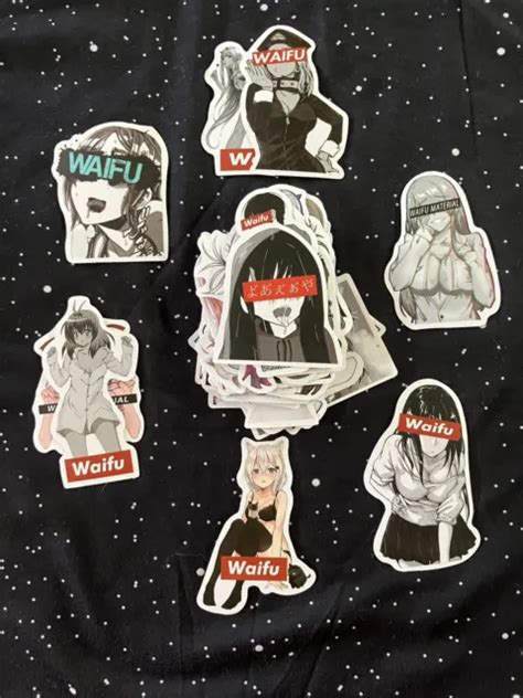 50 Sexy Anime Waifu Girls Hentai Manga Skateboard Stickers Vinyl Laptop