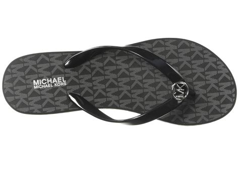 Michael Michael Kors Synthetic Bedford Flip Flop In Black Lyst