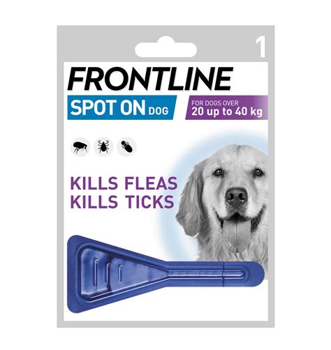 Frontline Spot On Flea And Tick Treatment Large Dog 20 40kg 1 Pack