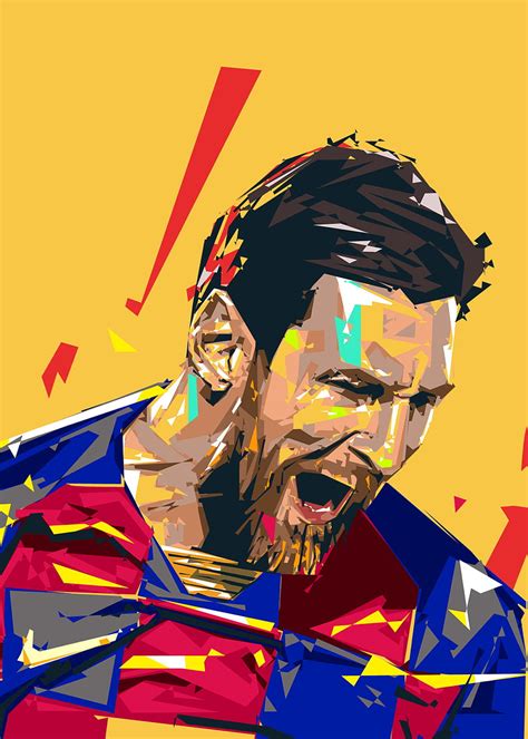 Messi Pop Art Poster Design Lionel andrés messi Lionel messi Leo