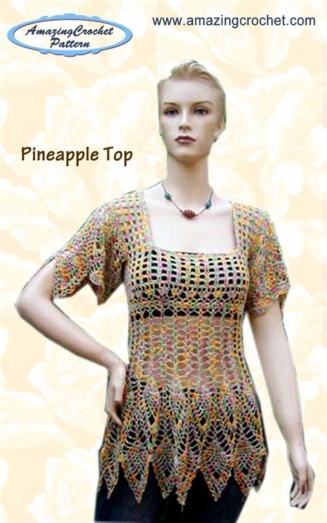 Amazingcrochet Pineapple Top Crochet Pattern Best Sale Etsy Crochet