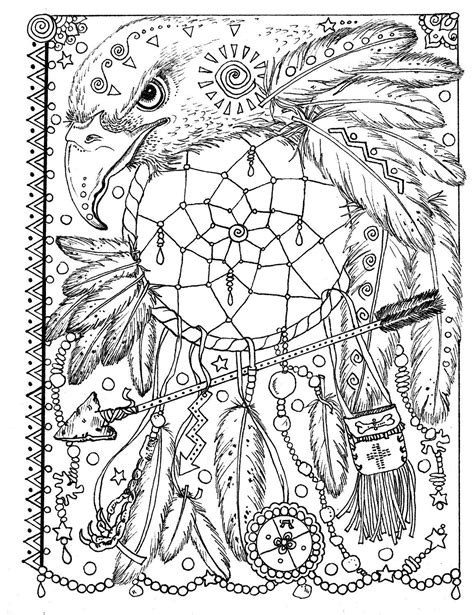 Animal Spirit Dreamcatchers Coloring Fun For All Ages Coloriage Animaux