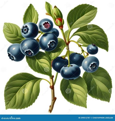 blueberries vintage botanical card illustration white background stock image image of