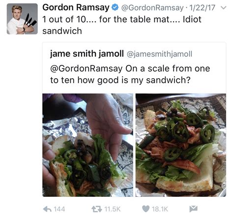 gordon ramsay savagely rates peoples food on twitter funny gallery ebaum s world
