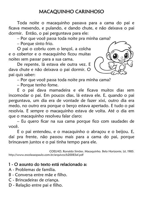 Avaliação De Português 3 Ano Interpretação De Texto E Gramática