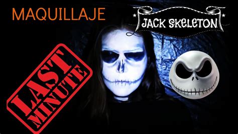 Diytutorial Last Minute Maquillaje Jack Skeleton Youtube