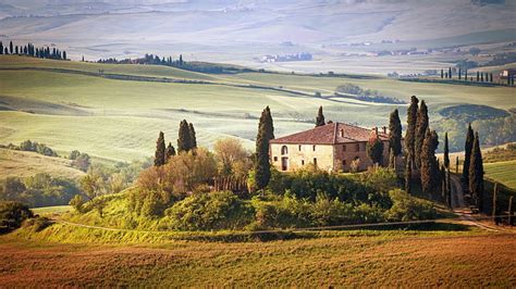Hd Wallpaper Brown Concrete House At Daytime Tuscany Tuscany