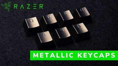 Razer Metallic Keycaps Unboxing And Install Youtube