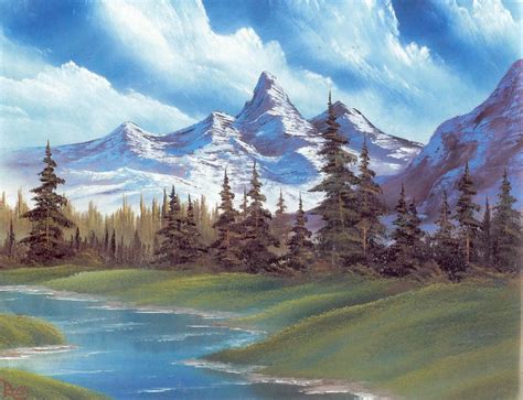 Bob Ross Painting Bob Ross Paintings Landscape Paintings Painting