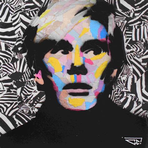 Painting Andy Warhol By G Carta Carré Dartistes